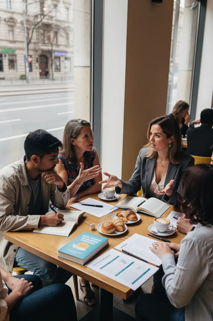 Résztvevők aktívan gyakorolják a költségvetés készítését egy offline bootcamp keretében.